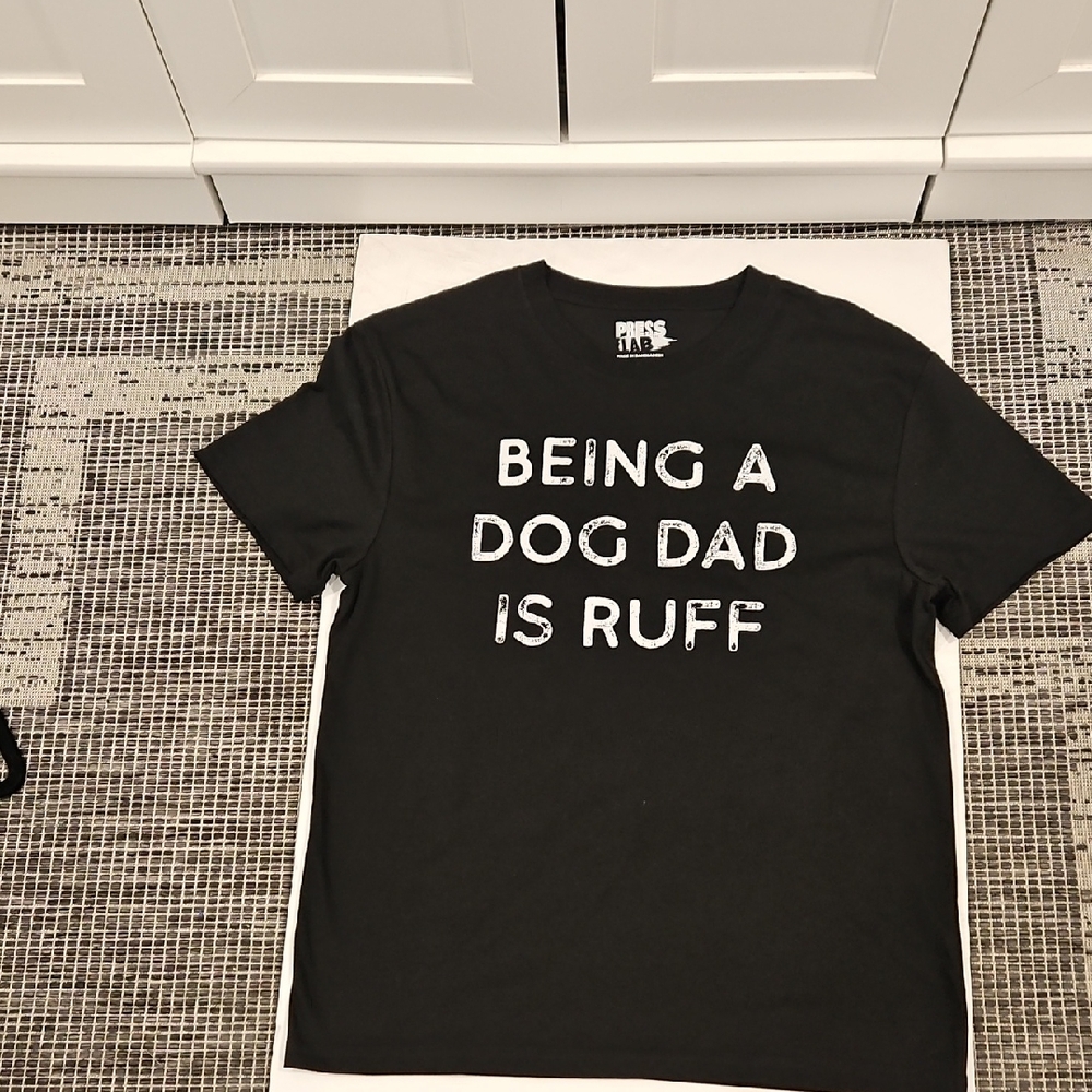 Men's Black Dog Dad T-Shirt